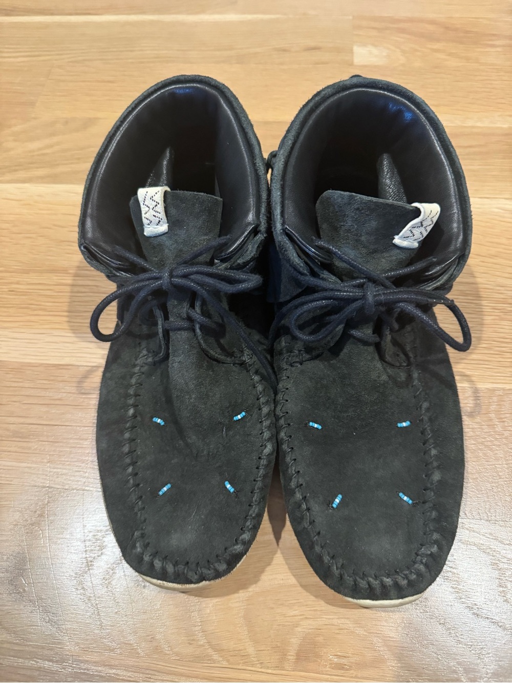 Visvim shaman Lhamo folk Men's Black Suede size 10.5